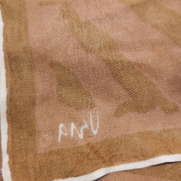 Vintage Vera Orange Zebra Print Scarf - Picture 10 of 11